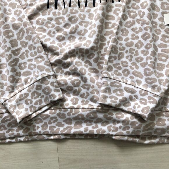NWT RAE DUNN Womens FOOTBALL MAMA Sweatshirt Top Leopard Print Plus Size 2X - Picture 8 of 11